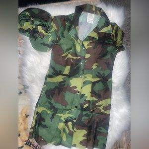 Army Girl Costume with hat